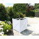 Bac en bois, blanc, 325 L, orangerie, bac extérieur, plantes, Solid, pas cher, achat