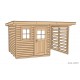 Abri de jardin en bois, abri-bûches, 8,12 m², H.2,26 m Weka, achat, pas cher