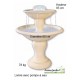 Fontaine Cascade en pierre reconstituée, 2 vasques, H 95 cm, achat/vente