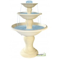 Fontaine Cascade en pierre reconstituée, 3 vasques, 170cm, achat/vente