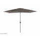 Parasol droit, 3 x 2 m, inclinable, manivelle, ProLoisirs