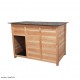 Niche pour chien L en douglas 130x80x90 cm, Le Livet