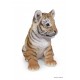 Bébé tigre, H.24 cm, animal en résine, décoration extérieure