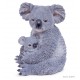 Maman koala et son bébé, H.26 cm, animal en résine, décoration extérieure