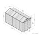 Abri de jardin Skylight Shed Amber 7 m², Polycarbonate