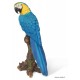 Ara bleu/jaune, H.38 cm, animal en résine, décoration extérieure