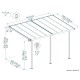 Pergola adossée, Sierra blanche blanche , Aluminium