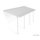 Pergola adossée, Sierra blanche blanche , Aluminium