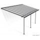 Pergola adossée, Sierra Large grise, Aluminium