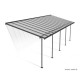 Pergola adossée, Sierra Large grise, Aluminium