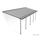 Pergola adossée, Sierra Large grise, Aluminium