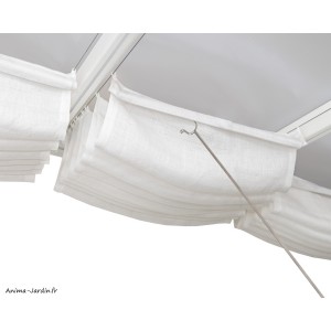 Store de toit blanc pour pergola