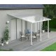 Pergola adossée Olympia blanc, Aluminium