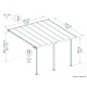 Pergola adossée Olympia blanc, Aluminium