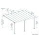 Pergola adossée Olympia blanc, Aluminium