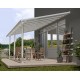 Pergola adossée Olympia blanc, Aluminium