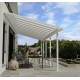 Pergola adossée Olympia blanc, Aluminium