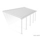 Pergola adossée Olympia blanc, Aluminium