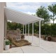 Pergola adossée Olympia blanc, Aluminium