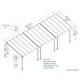 Pergola adossée Olympia blanc, Aluminium