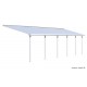 Pergola adossée Olympia blanc, Aluminium