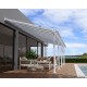 Pergola adossée Olympia blanc, Aluminium