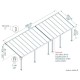 Pergola adossée Olympia blanc, Aluminium