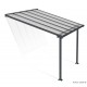 Pergola adossée Olympia gris, Aluminium