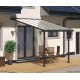 Pergola adossée Olympia gris, Aluminium