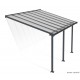 Pergola adossée Olympia gris, Aluminium