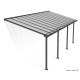 Pergola adossée Olympia gris, Aluminium