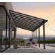 Pergola adossée Olympia gris, Aluminium