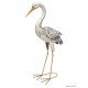 Cigogne, H.85 cm, animal en métal, décoration extérieure