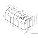 Serre de jardin, Eco Grow Vert, Polycarbonate