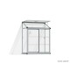 Serre de jardin 0,8 m², Learn To Adossée, Polycarbonate