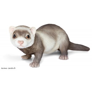 Furet, L.33 cm, animal en résine, décoration extérieure