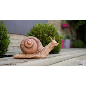 Escargot, L.41 cm, animal en résine, décoration extérieure