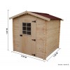 Abri de jardin en bois 20 mm, 4,08 m², Foresta