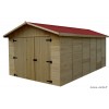 Garage battant en bois 16 mm, 15,60 m², Foresta