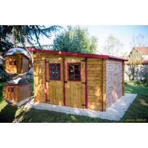 Abri de jardin en bois 28 mm, 9,94 m², Foresta