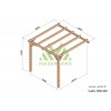 Pergola adossée en bois, Cadiz