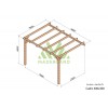 Pergola adossée en bois, Cadiz