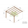 Pergola adossée en bois, Cadiz