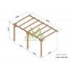 Pergola adossée en bois, Cadiz