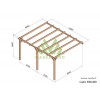 Pergola adossée en bois, Cadiz