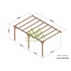 Pergola adossée en bois, Cadiz