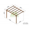 Pergola adossée en bois, Palma