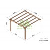 Pergola adossée en bois, Palma