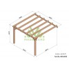 Pergola adossée en bois, Sévilla