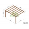 Pergola adossée en bois, Sévilla